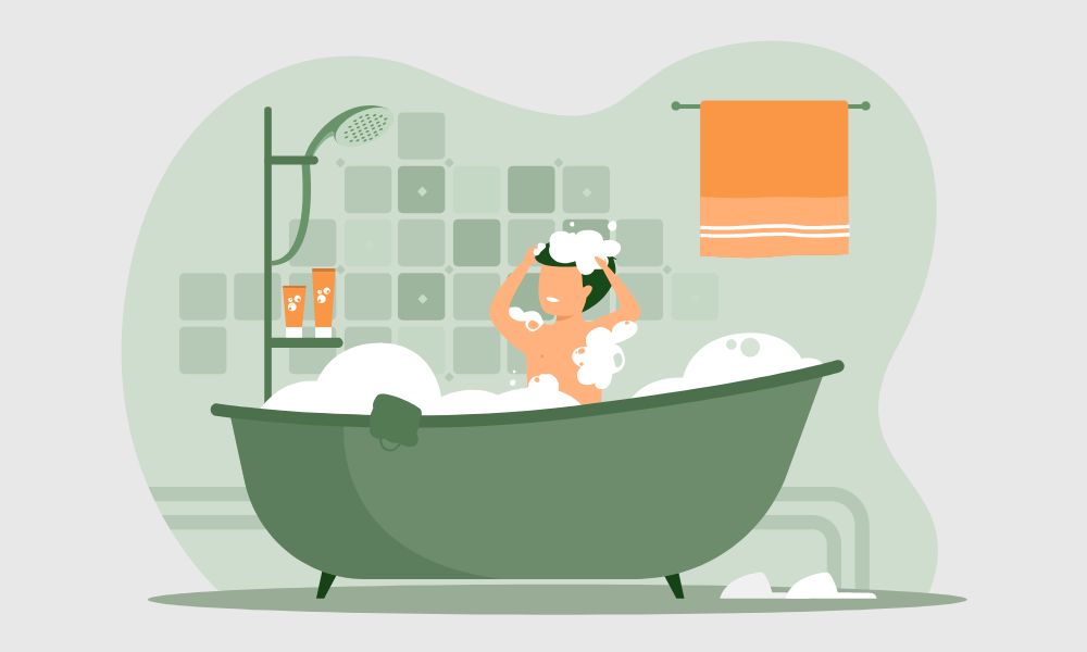 Praktyka bycia tu i teraz: uważna kąpiel